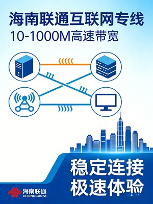 海南联通互联网专线 | 10-1000M 高速带宽企业专线